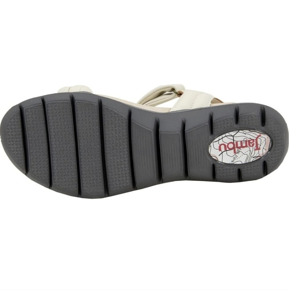 Jambu Vicky Women's Beige Open Toe Strappy Buckle  Sandals Size 7 - Picture 10 of 10